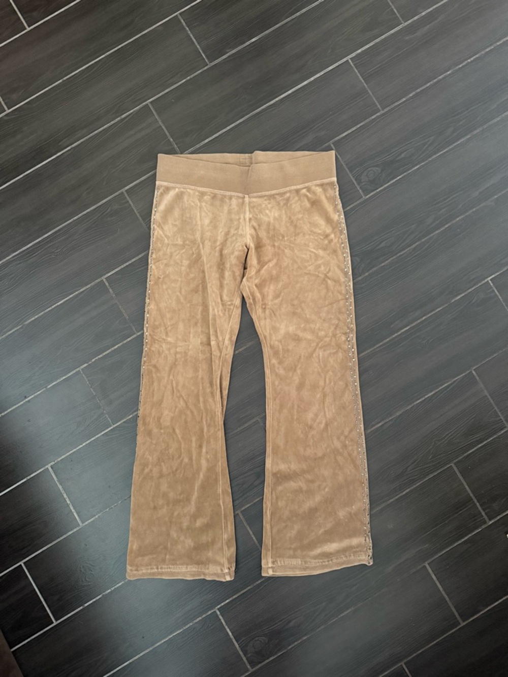 Express Brown Velour Flared y2k Pants